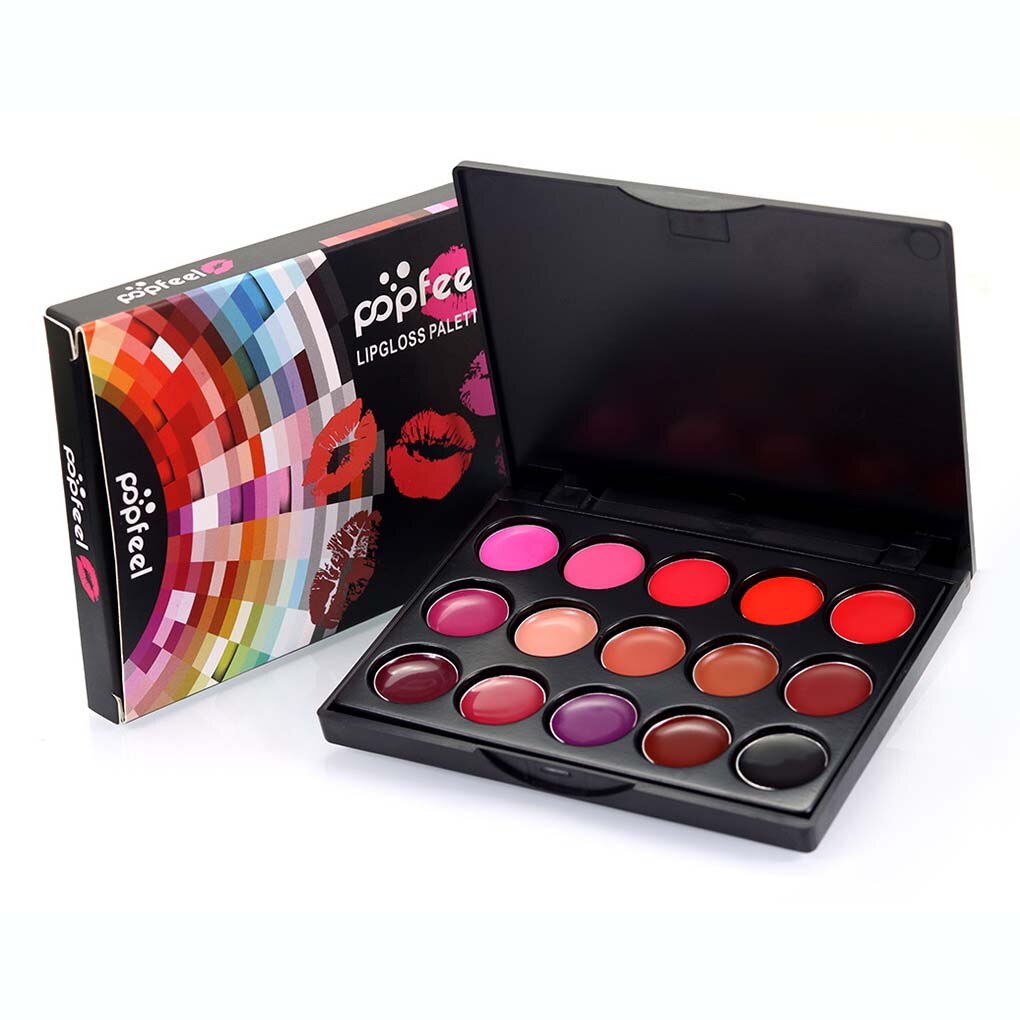 15 Colors Moisturizing Lip Gloss Palette