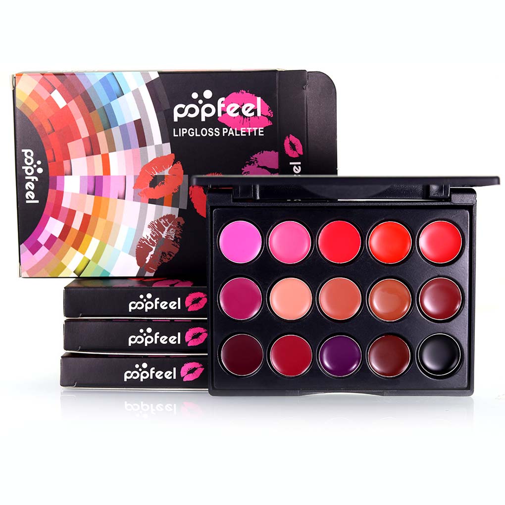 15 Colors Moisturizing Lip Gloss Palette