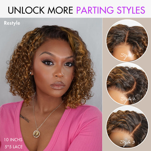 Luxe Curls Wig with Highlights